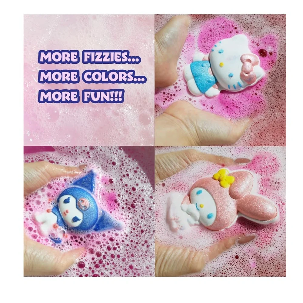 🆕 Hello Kitty and Friends Colorful Bath Bomb Trio